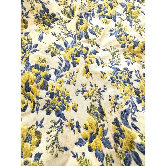 Lovers & Friends Yellow Floral Puff Sleeve Square Neck Cottagecore Romantic XL - Picture 4 of 9